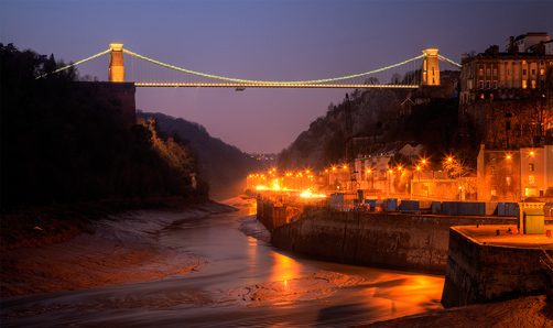Clifton Bridge at Dusk