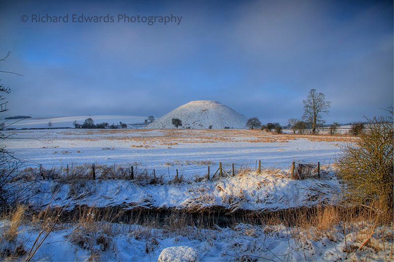 Silbury Hill in Snow