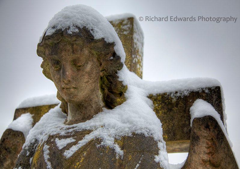 Snow on the Angel